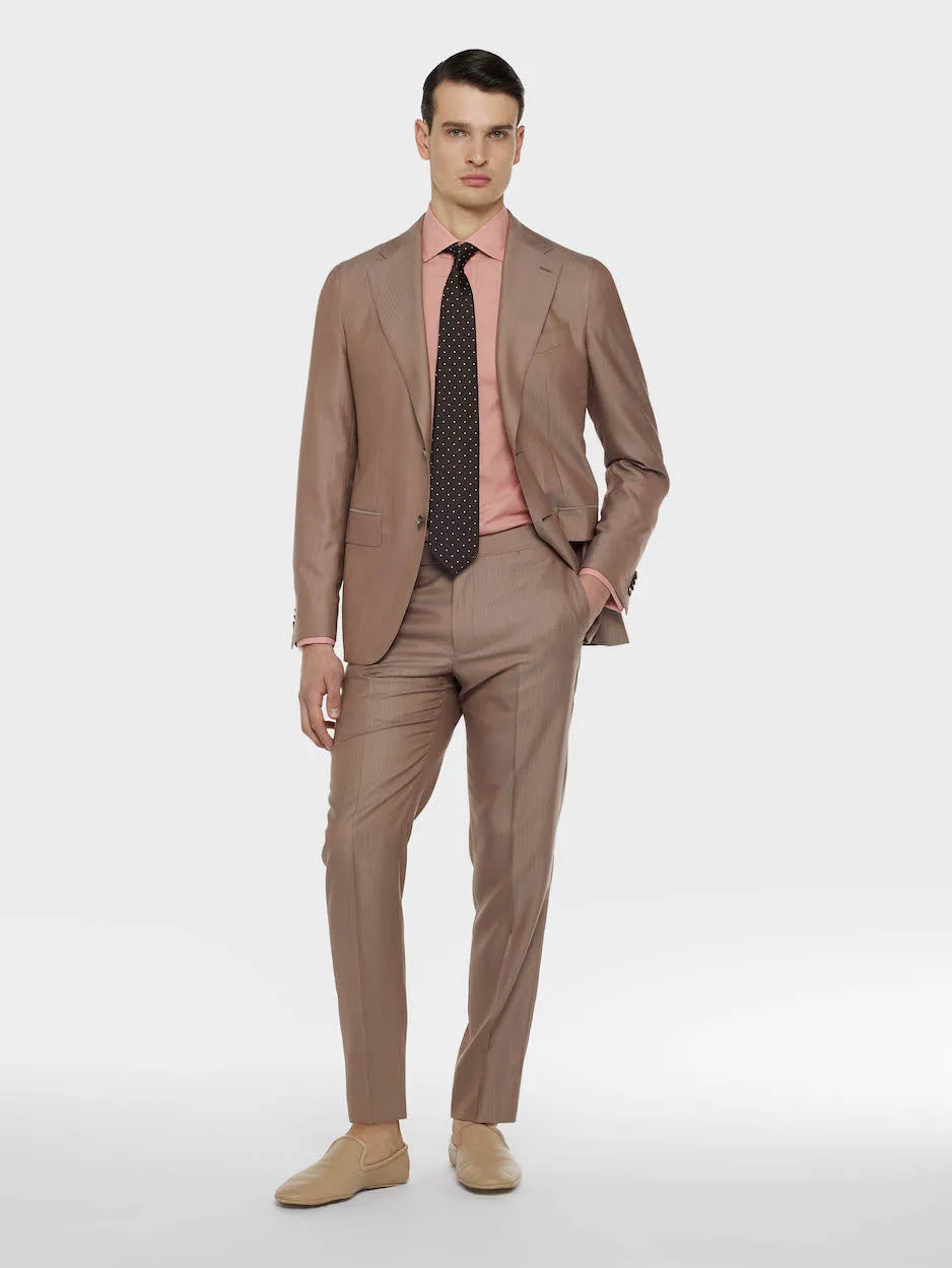 Caruso camicia in cotone rosa mussola