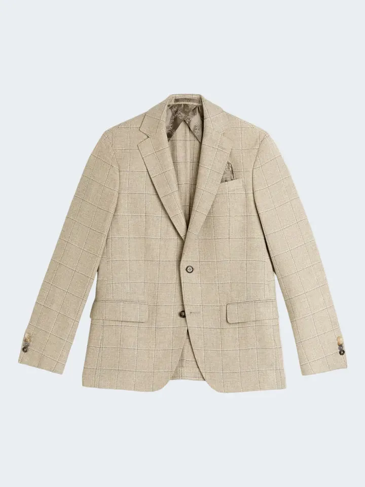 Sand Star Easy 6951 blazer cammello quadri cashmere