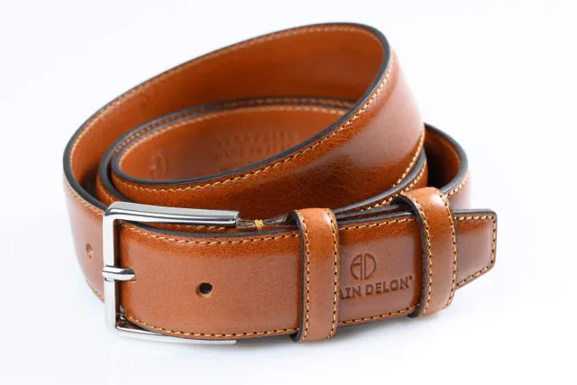 Alain Delon Cintura Pelle 110 cm Fibbia Ardiglione