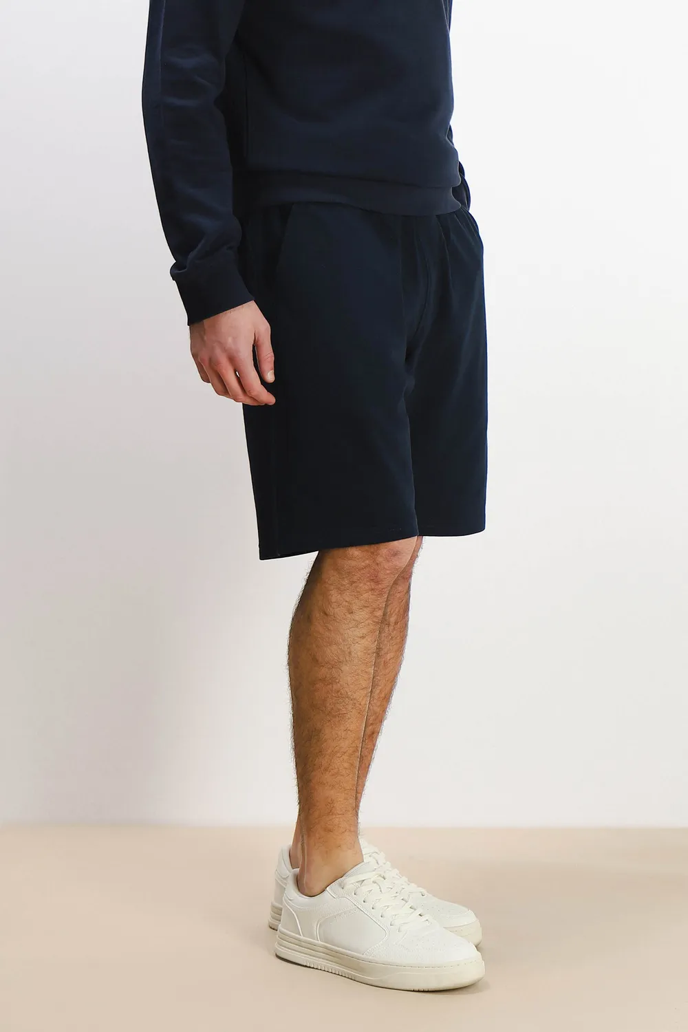 Sonny Bono Basic bermuda in felpa blu 100% cotone
