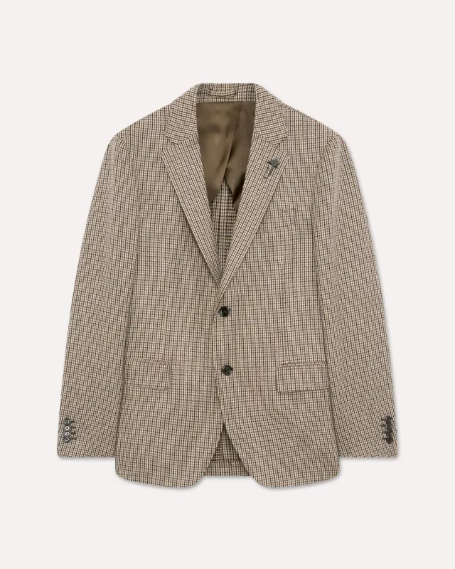 Lardini Iconic Giacca monopetto cashmere beige