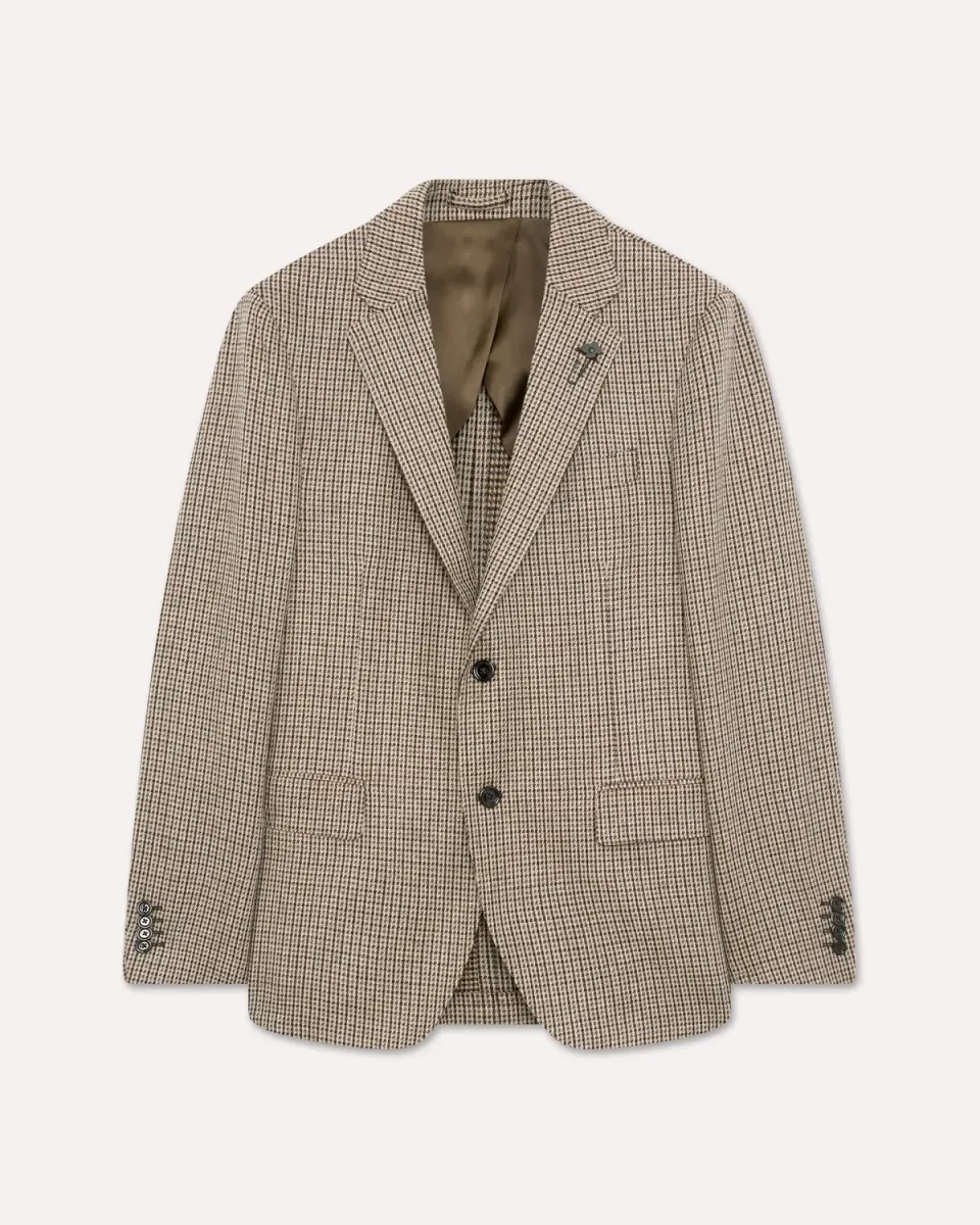 Lardini Iconic Giacca monopetto cashmere beige