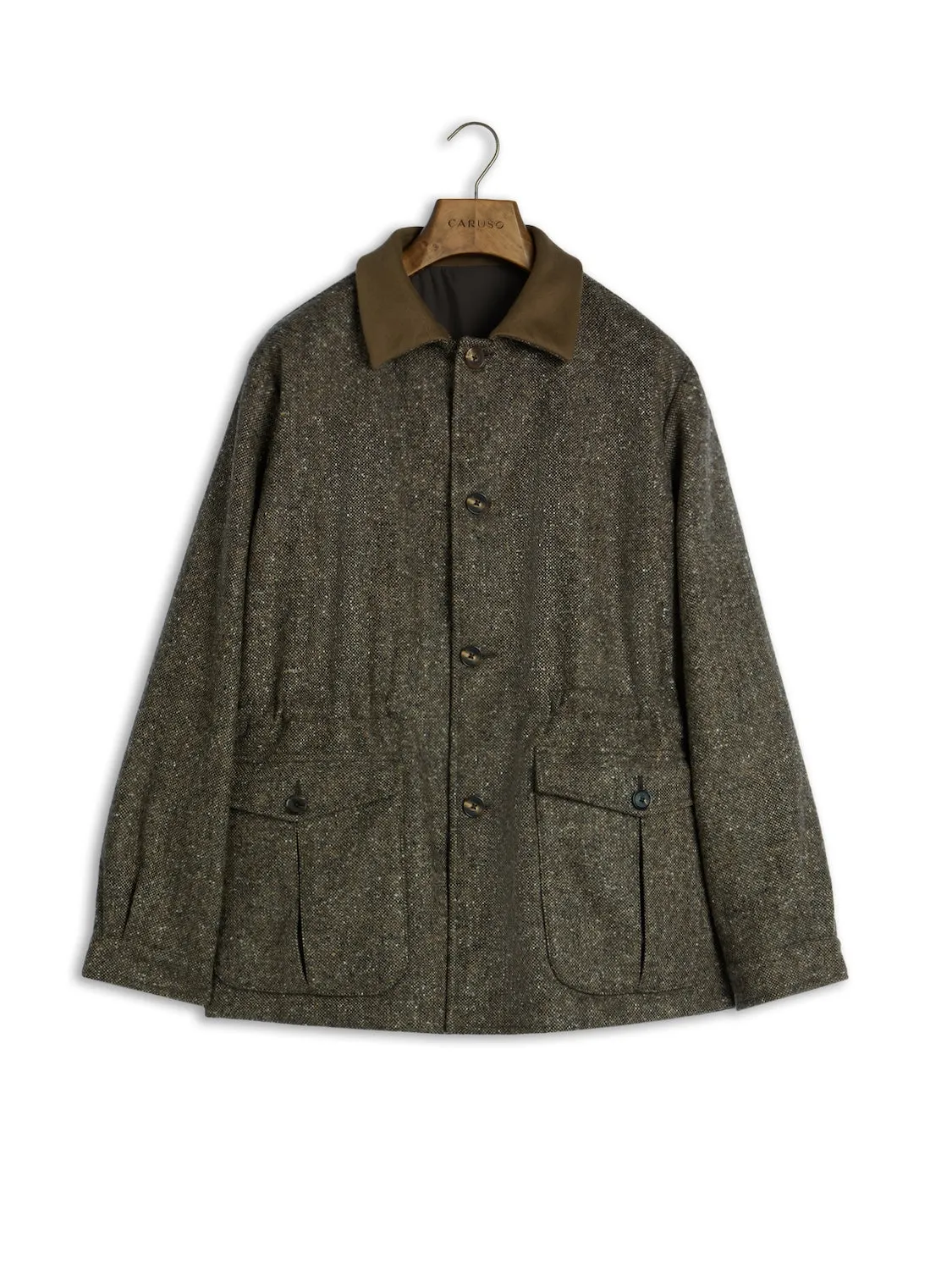 Caruso Dalila Giacca Lana Donegal Beige 48
