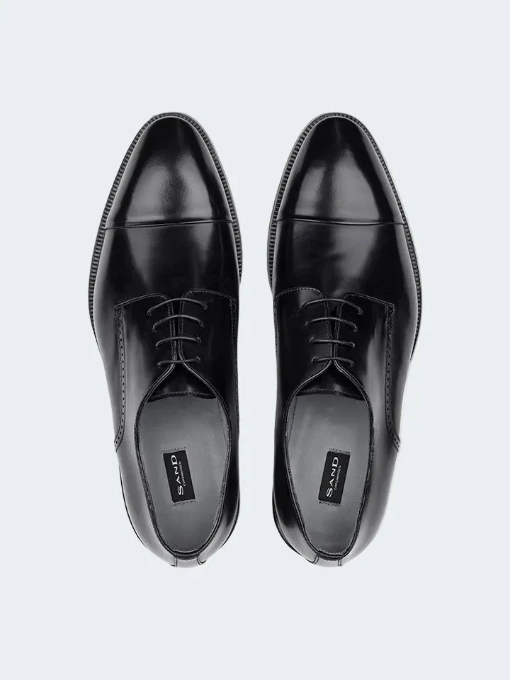 Sand MW F812 Scarpe Derby Pelle Nero Ebano