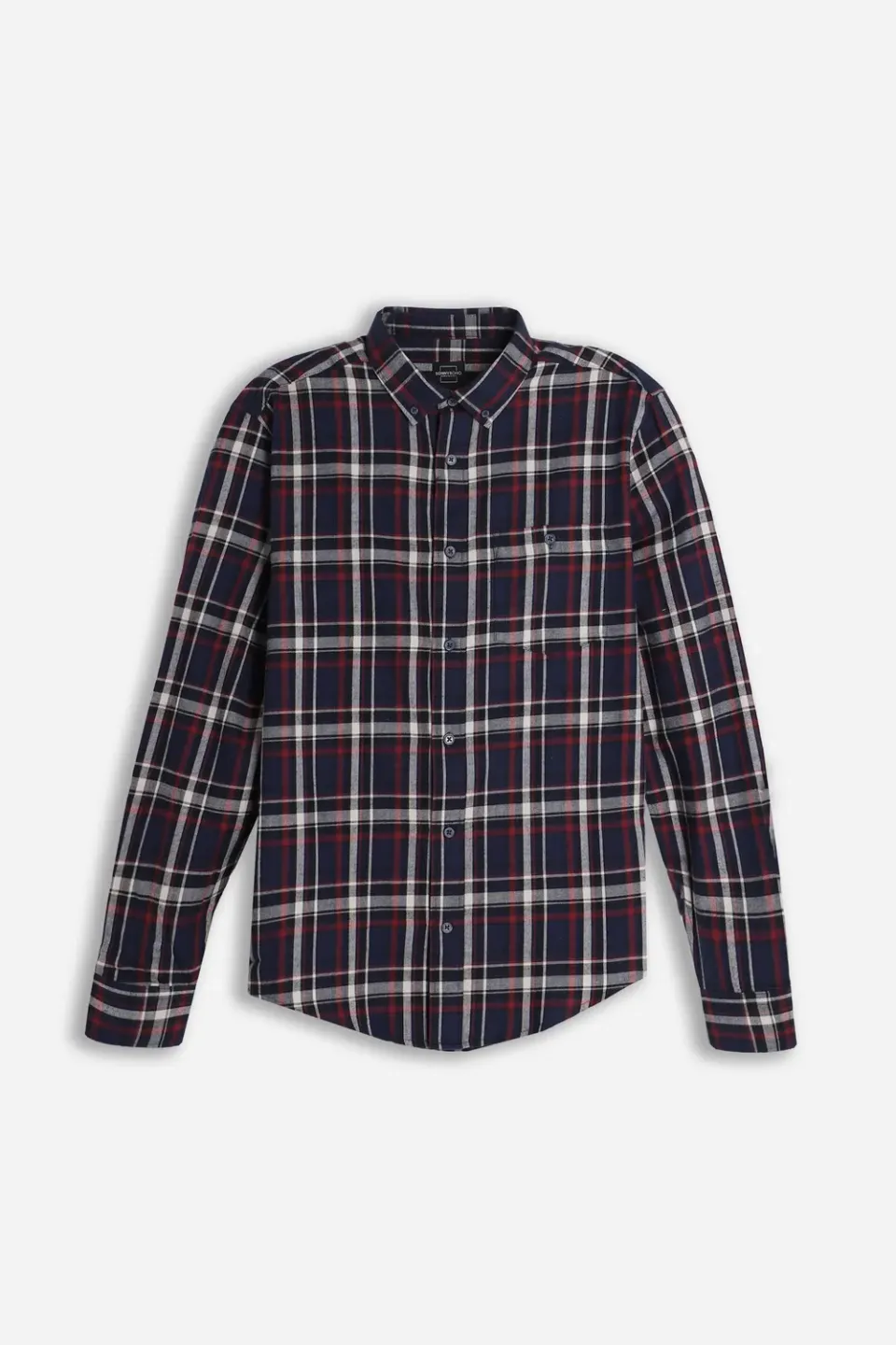 Sonny Bono Camicia Flanella a Quadri Blu