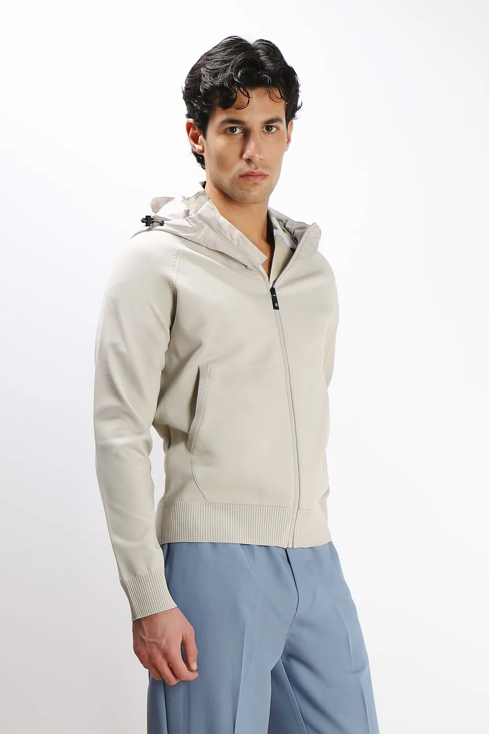 Sonny Bono Bomber Maglia giubbotto grigio con cappuccio