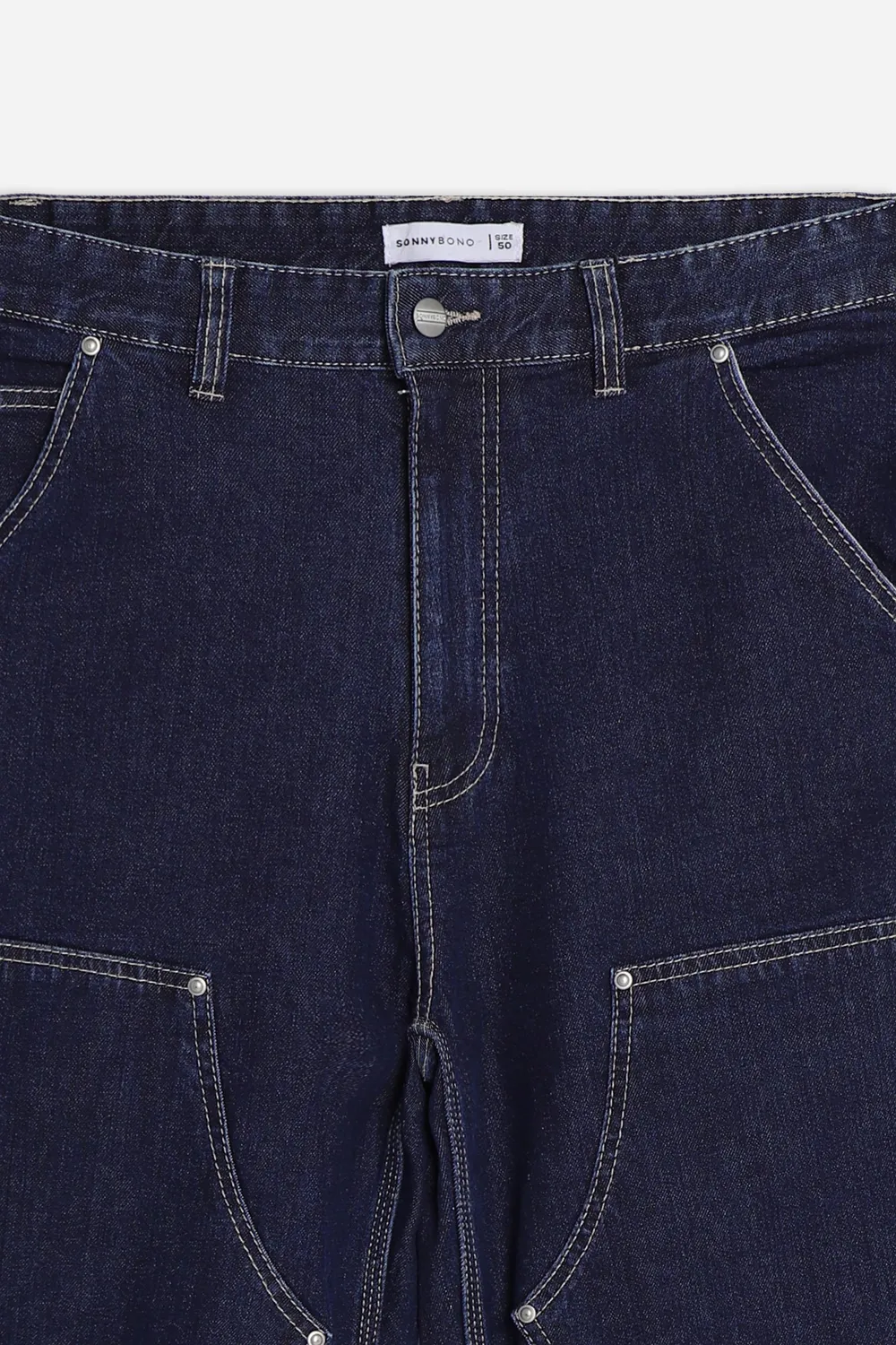Sonny Bono Worker Pantalone Denim Blu Vestibilità Comoda