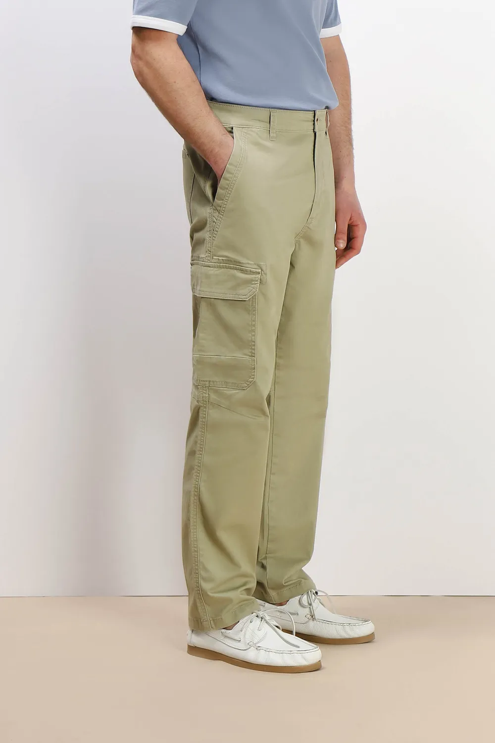 Sonny Bono Pantalone Tasconi Laterali Kaki