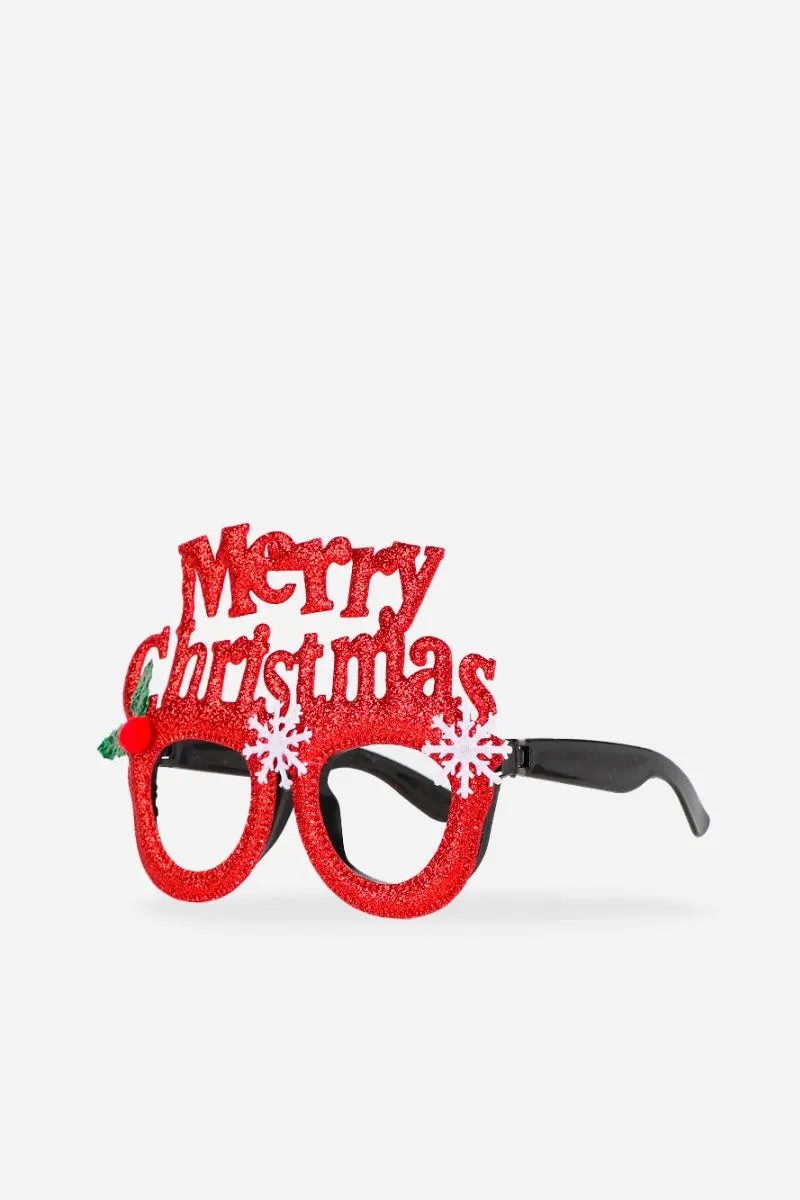Sonny Bono occhiali natalizi rossi gadget Natale