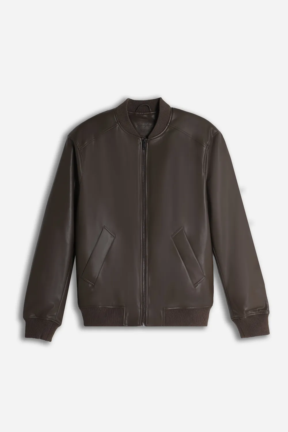 Sonny Bono Bomber giubbotto effetto pelle moro