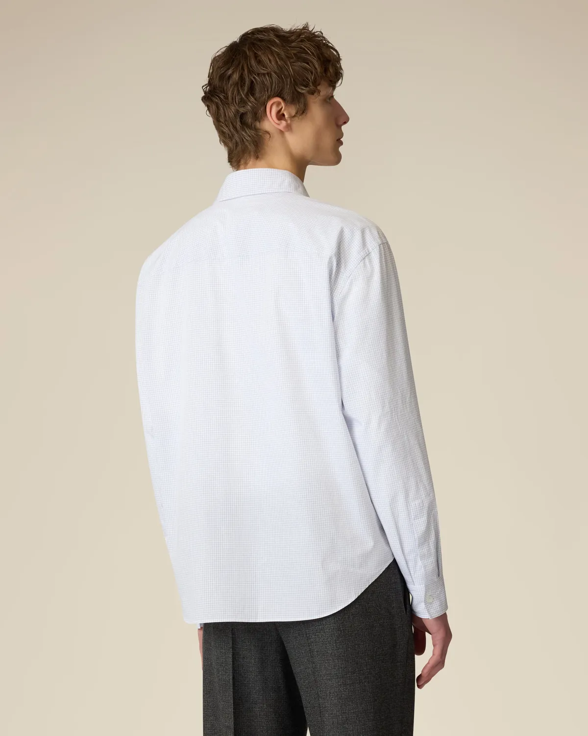 Lardini Camicia Bianca in Popeline di Cotone