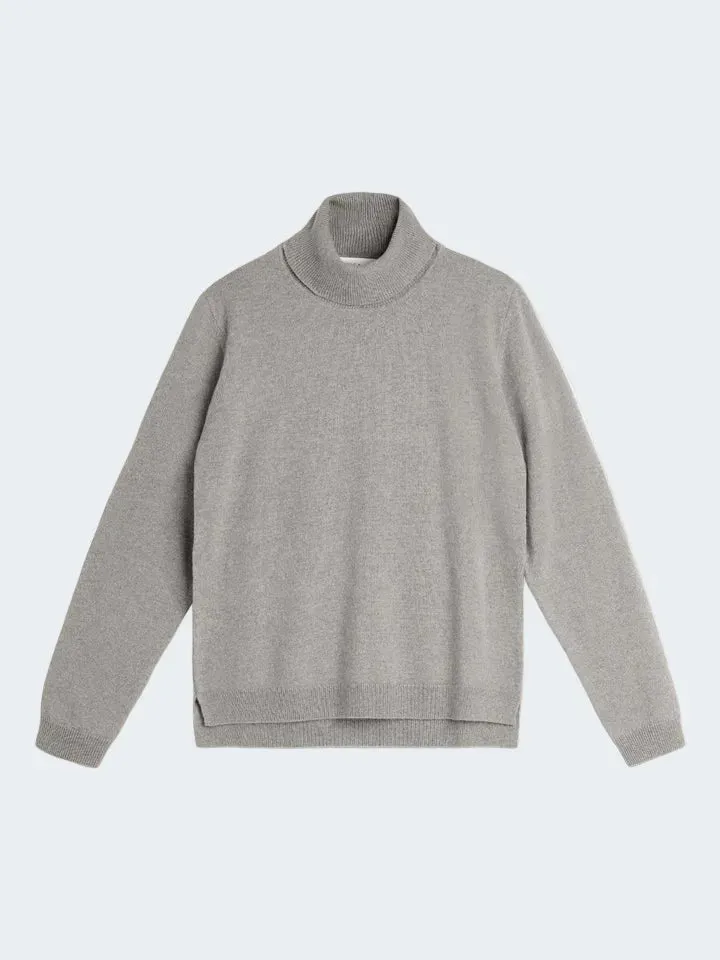 Sand Menswear Trish dolcevita cashmere grigio fumo