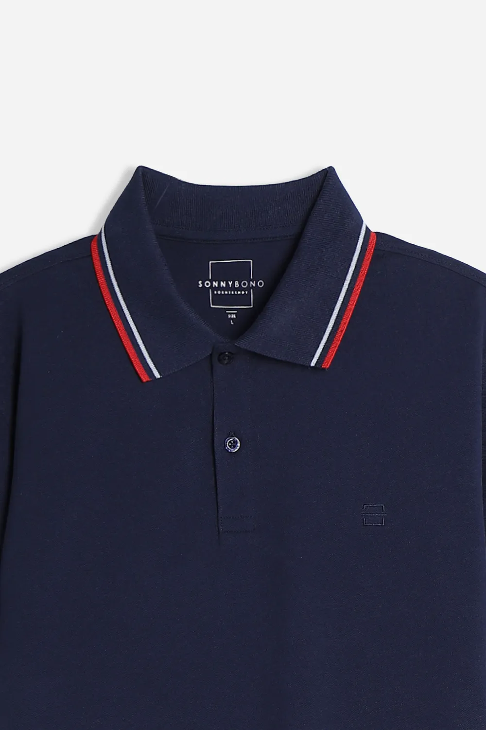 Sonny Bono Basic polo piquet blu casual sportiva