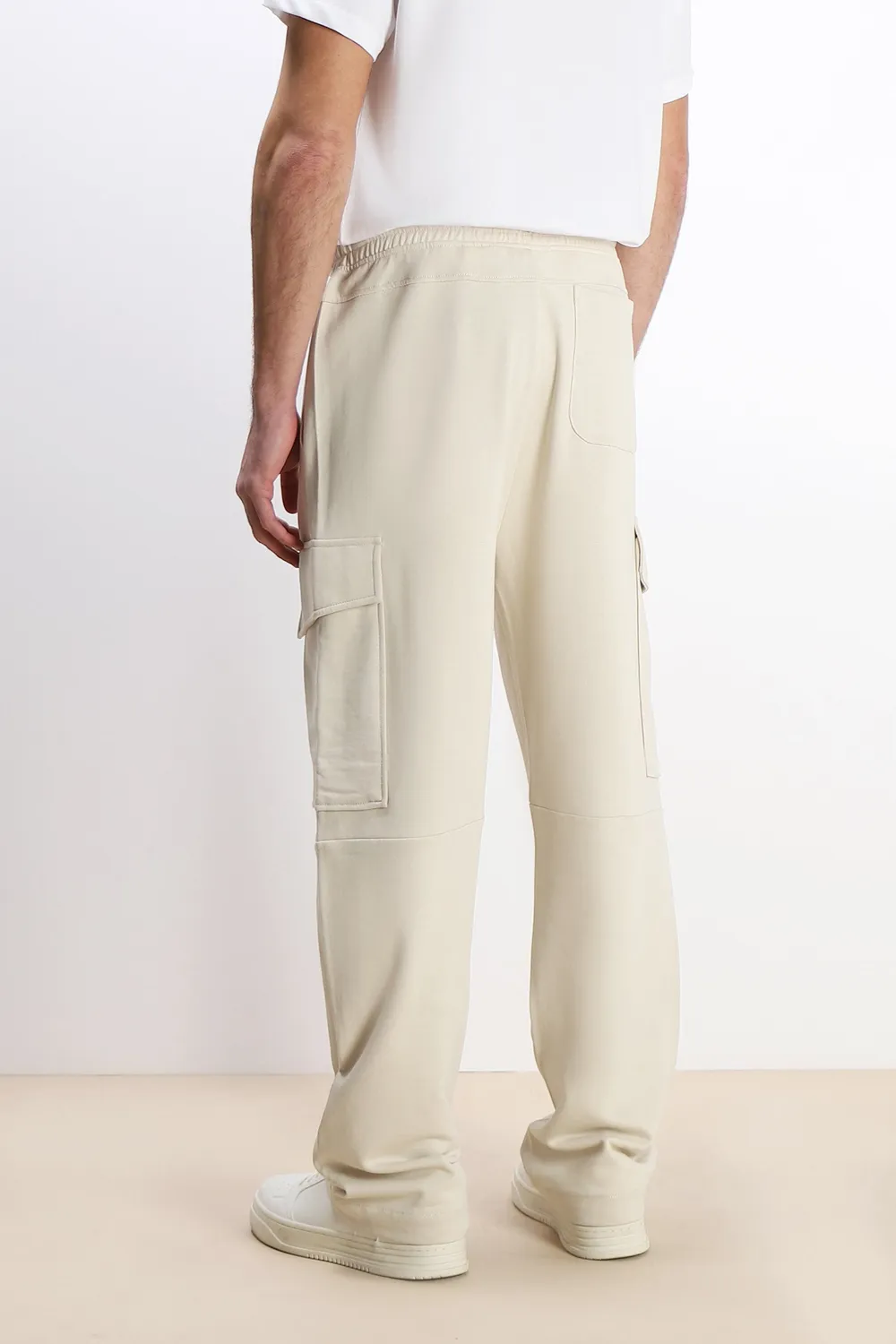 Sonny Bono Pantalone Jogger Felpa Beige Chiaro