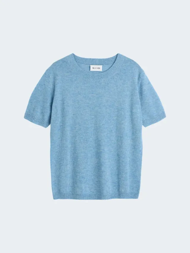 Sand Delmy Maglione Maniche Corte Aqua