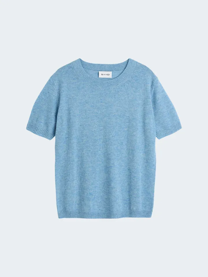 Sand Delmy Maglione Maniche Corte Aqua