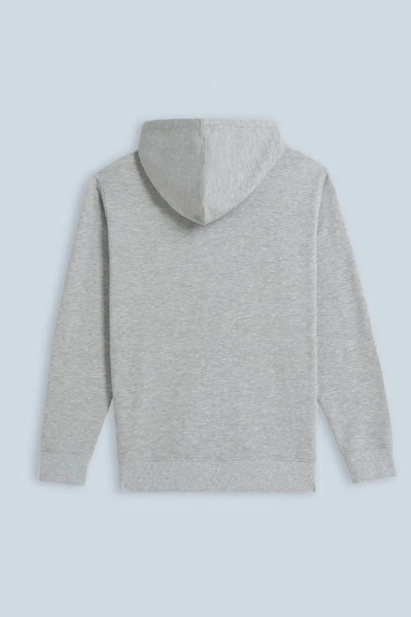 Sonny Bono Felpa Zip Cappuccio Grigio Chiaro M