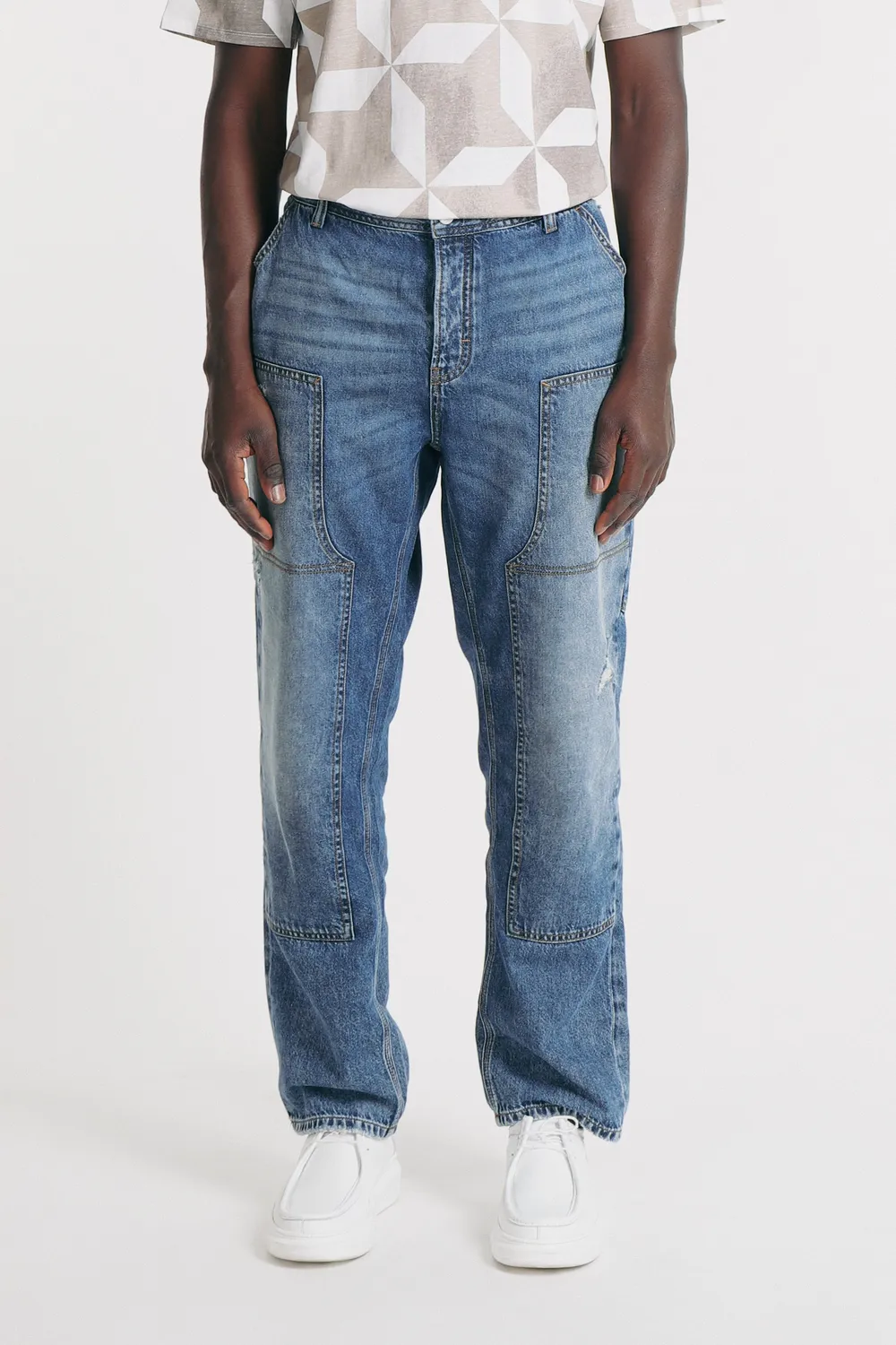 Sonny Bono Worker jeans indaco 100% cotone