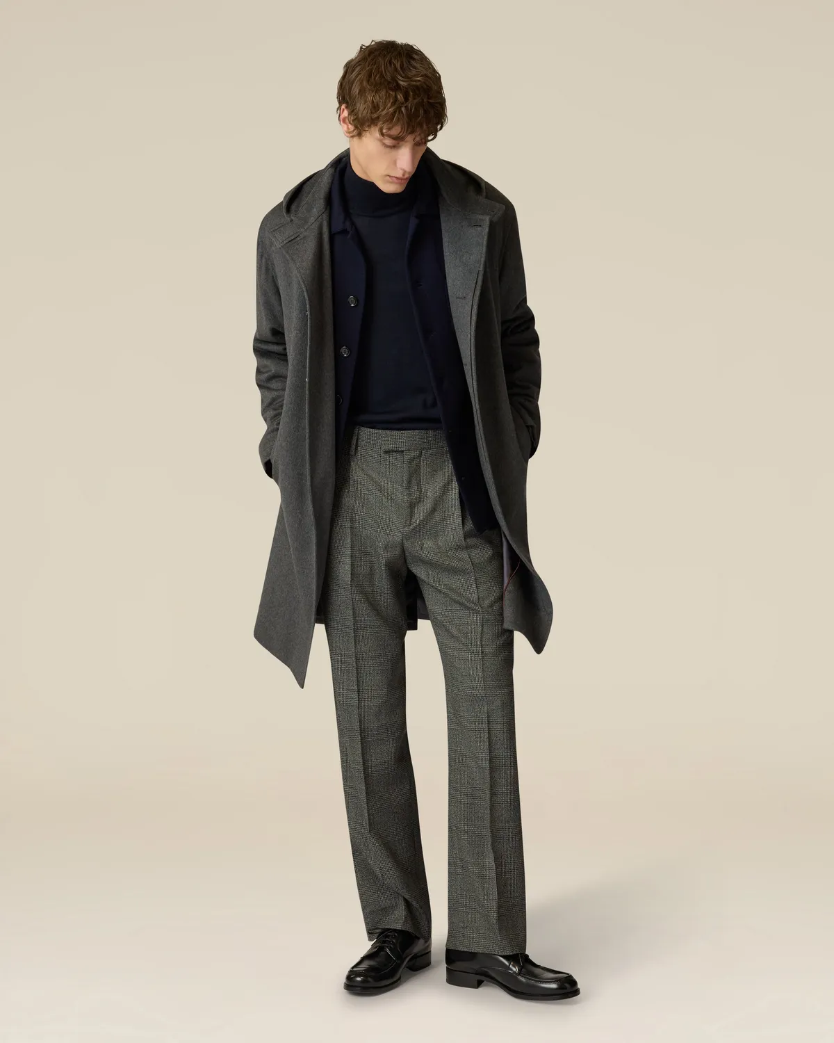 Lardini Timeless Dolcevita Blu Lana Seta Cashmere