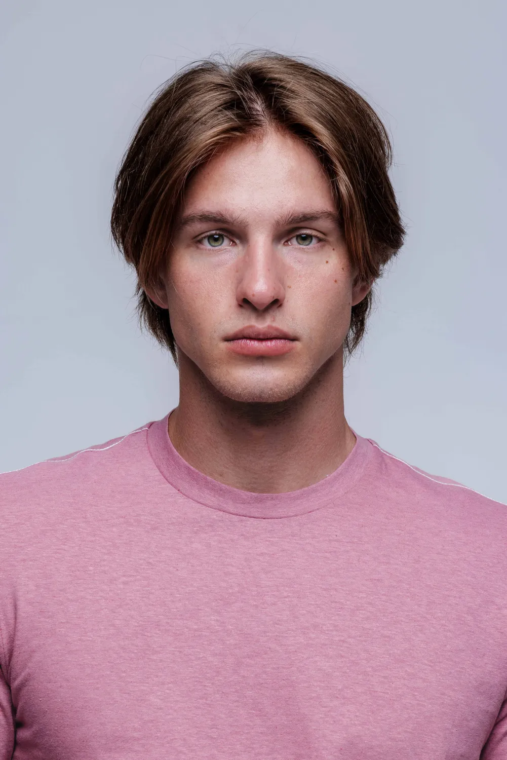 Alain Delon T-Shirt Uomo Rosa in Lino Manica Corta M-XXXL