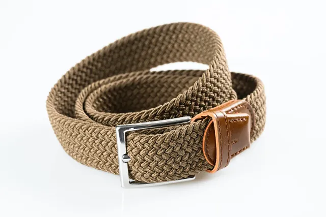 Alain Delon cintura intrecciata elastica 105 cm senza buchi