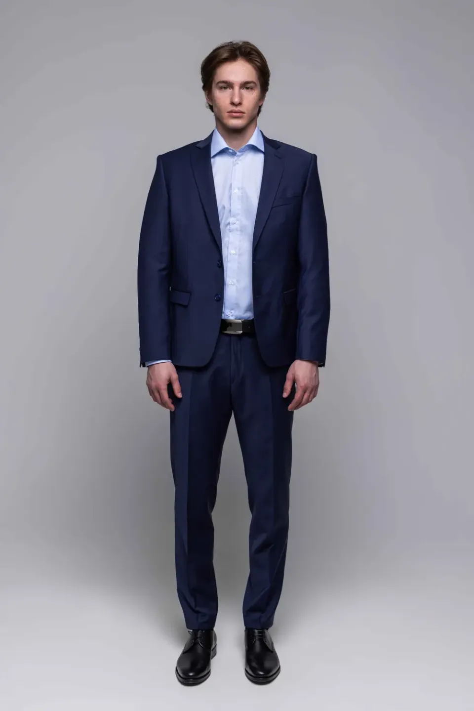 Alain Delon Abito Slim Fit Blu Micro-fantasia