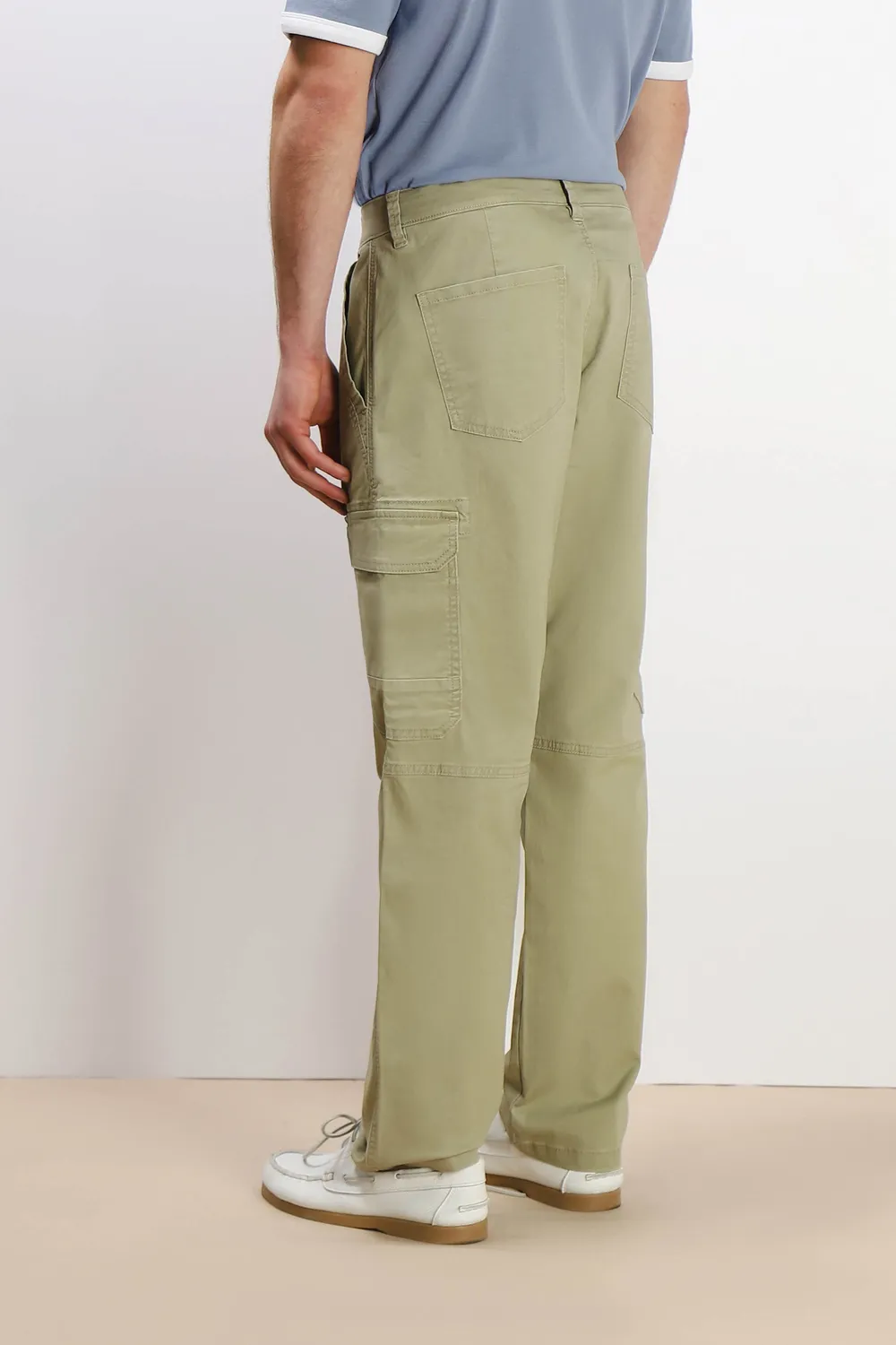 Sonny Bono Pantalone Tasconi Laterali Kaki