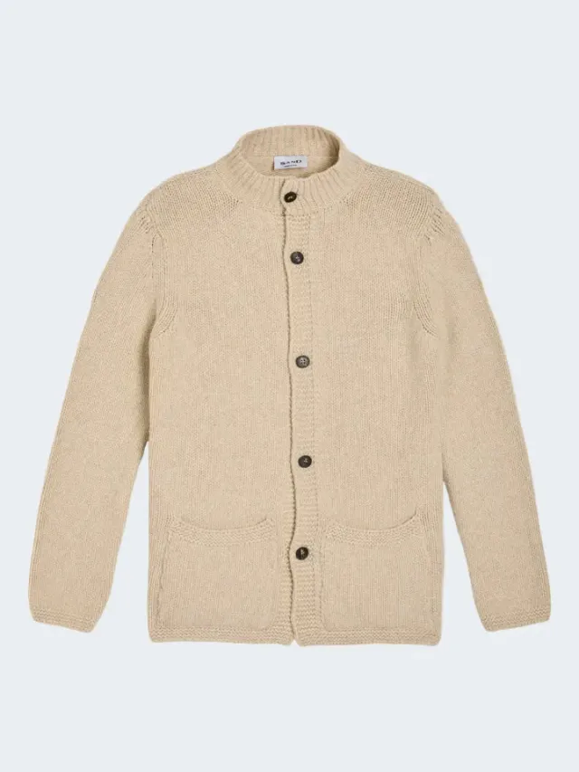 Sand Silas 5685 cardigan lana beige champagne