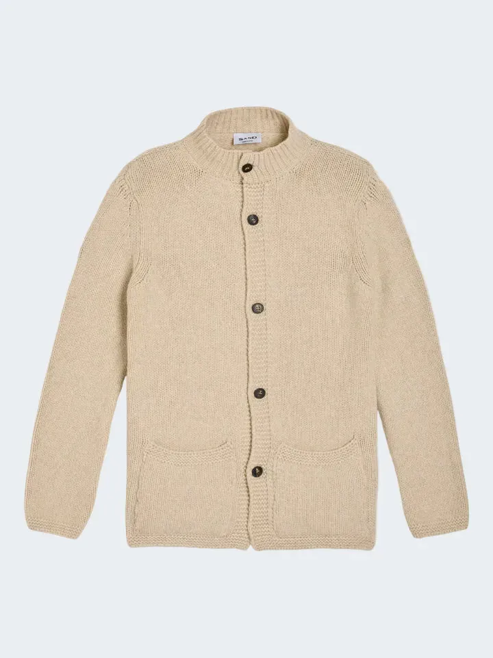 Sand Silas 5685 cardigan lana beige champagne