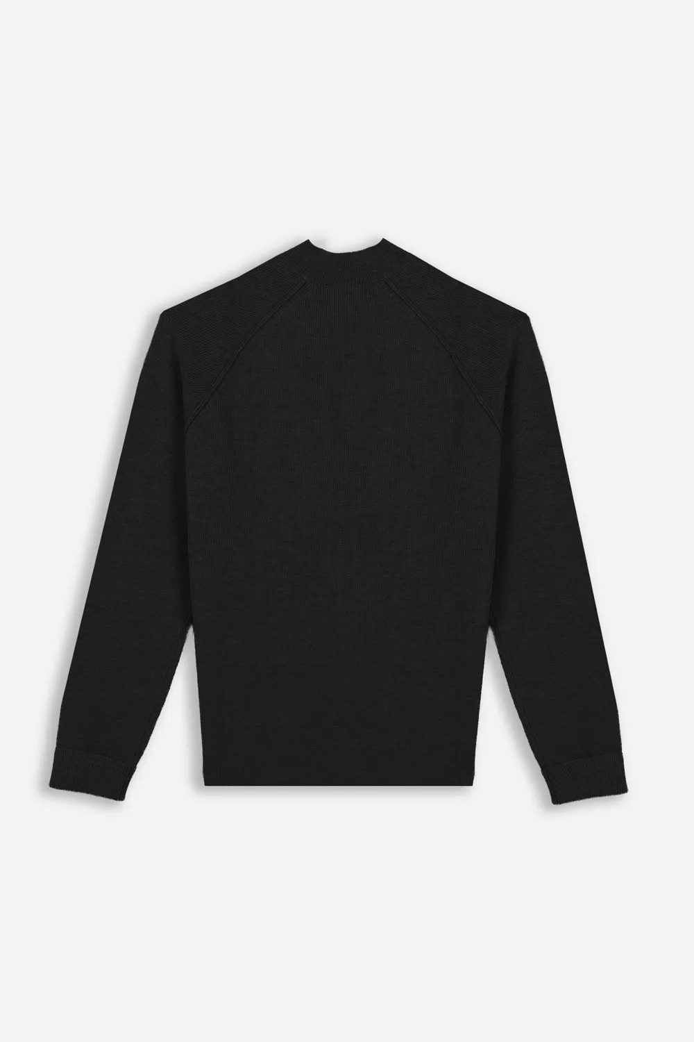 Sonny Bono Maglia Mezzo Collo a Costine Nero Calda