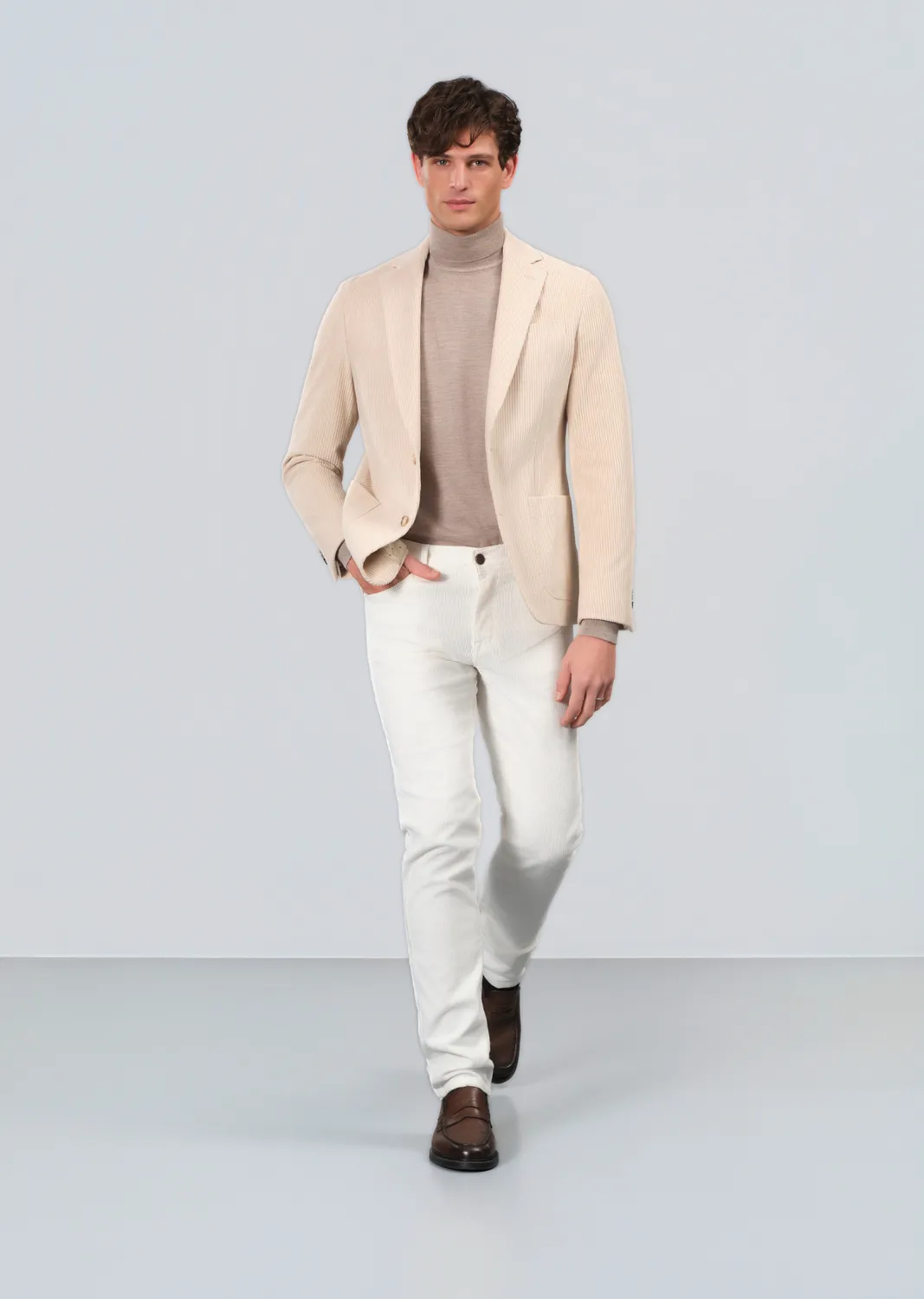 Sand Merino Id dolcevita merino ecru-sabbia