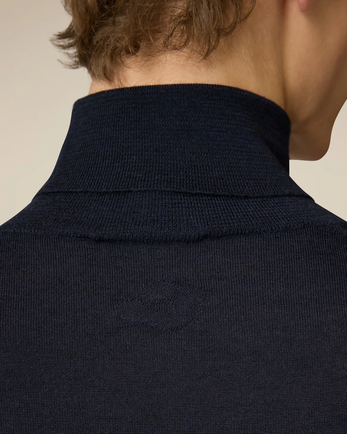 Lardini Timeless Dolcevita Blu Lana Seta Cashmere