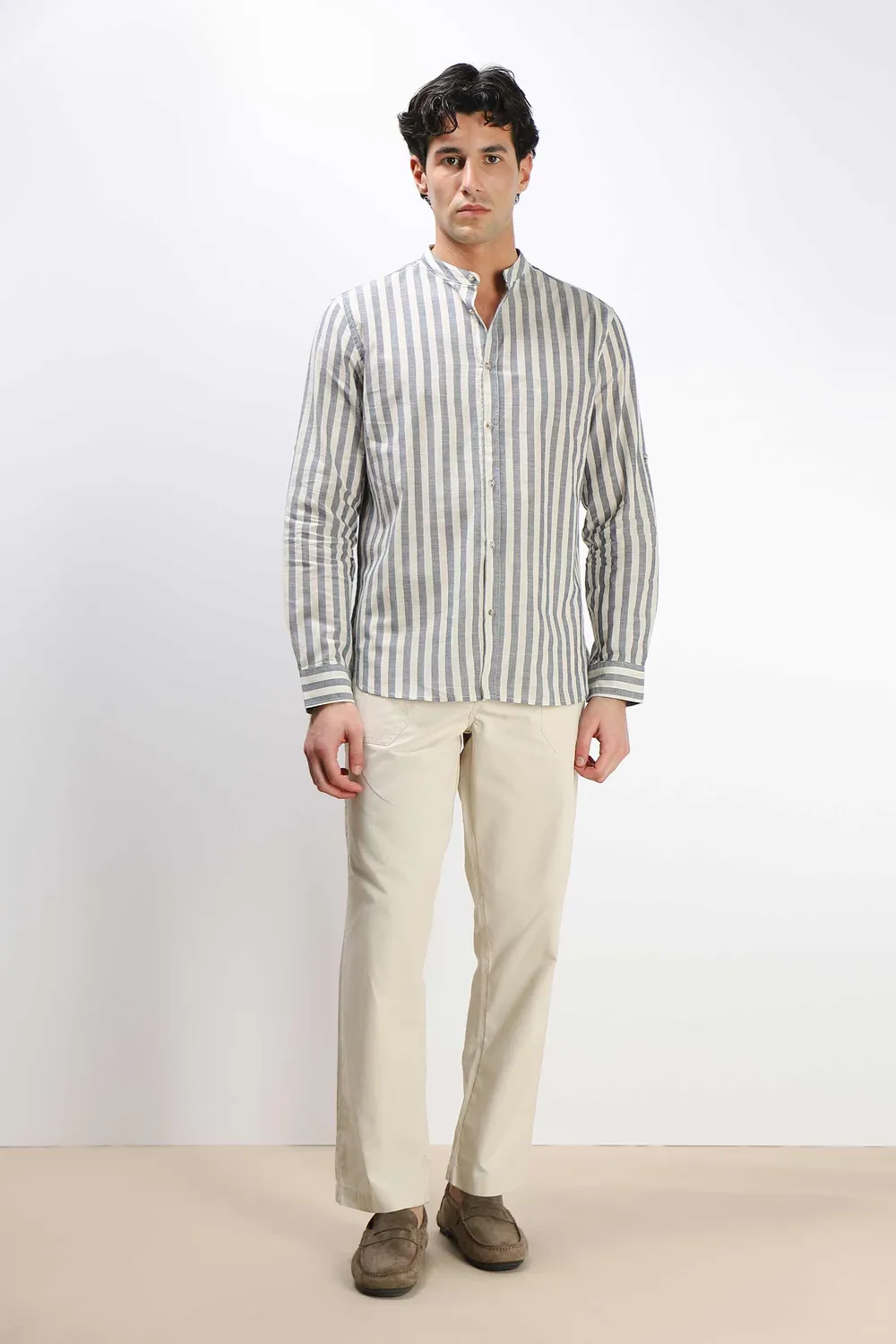 Sonny Bono Coreana camicia cotone sabbia