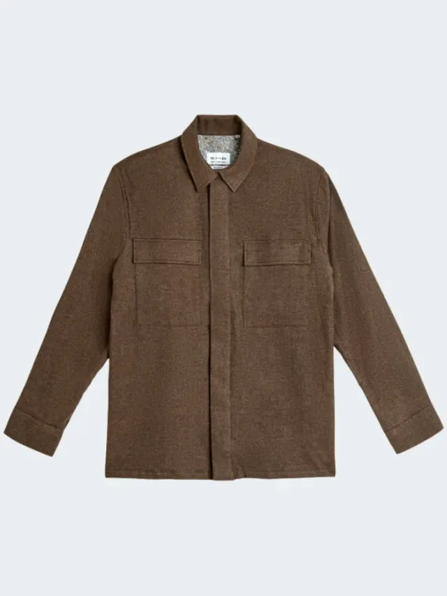 Sand 8000 Aiden camicia flanella marrone