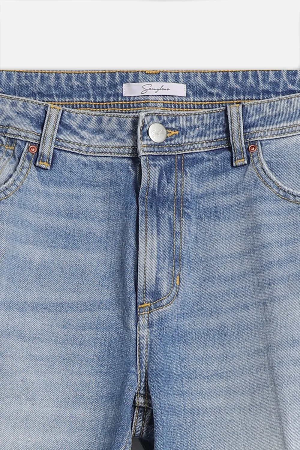Sonny Bono Slim Cropped Jeans Lavaggio Denim