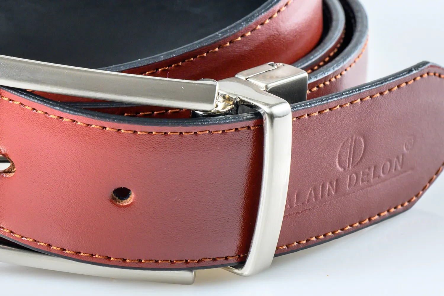 Alain Delon cintura pelle reversibile 110 cm