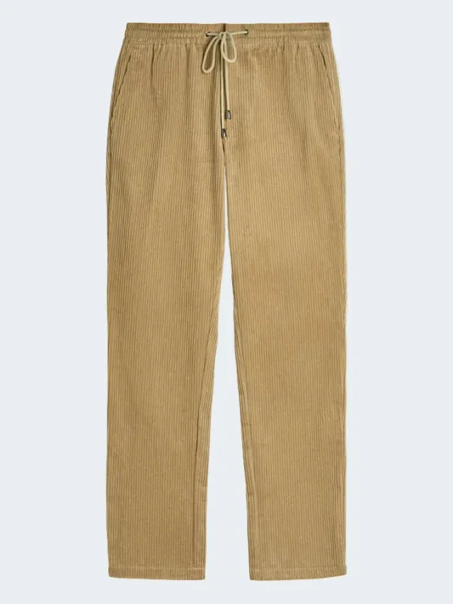 Sand Menswear Jason 3608 pantaloni velluto cammello chiaro