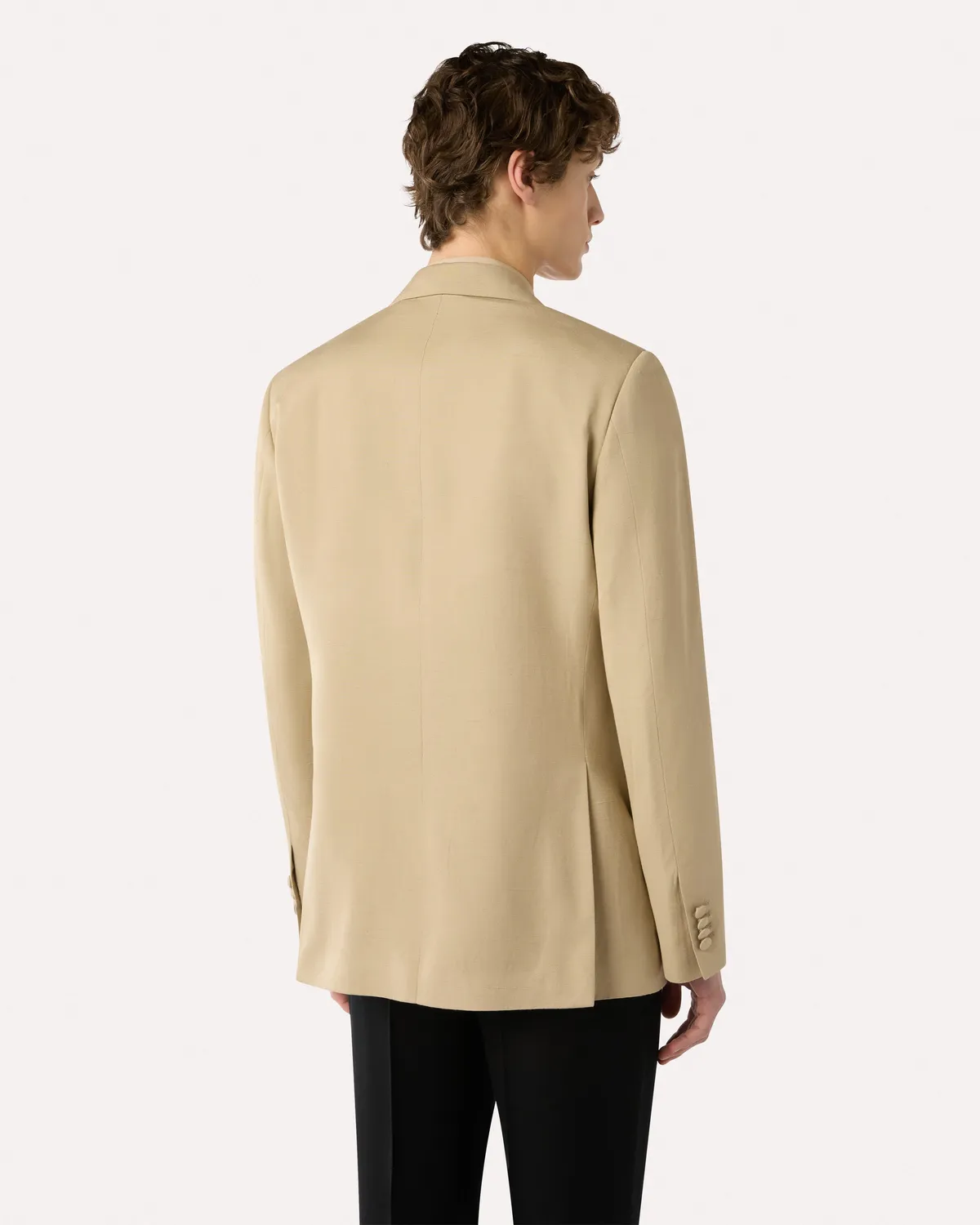 Lardini Attitude giacca monopetto cammello EcoVero
