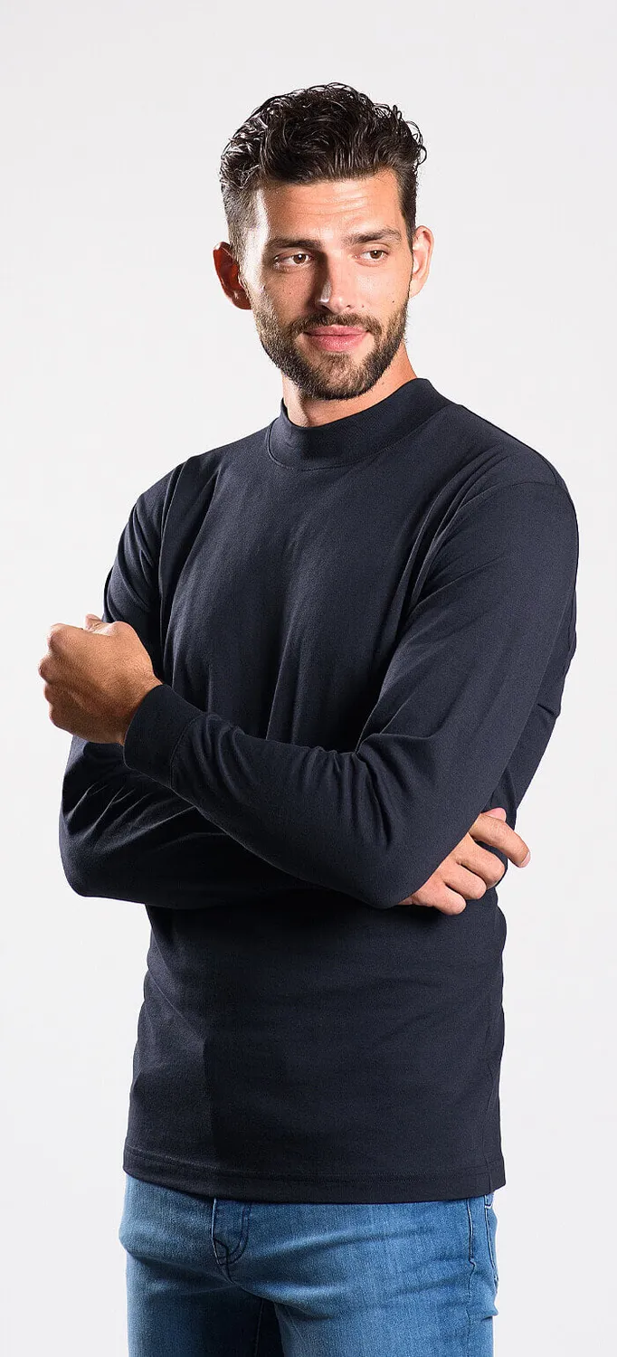 Alain Delon dolcevita blu navy in cotone elasticizzato XXXL