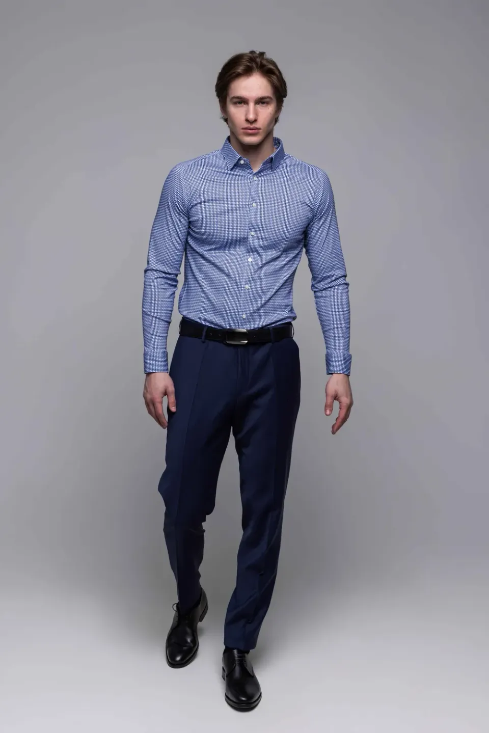 Alain Delon camicia stretch uomo elasticizzata