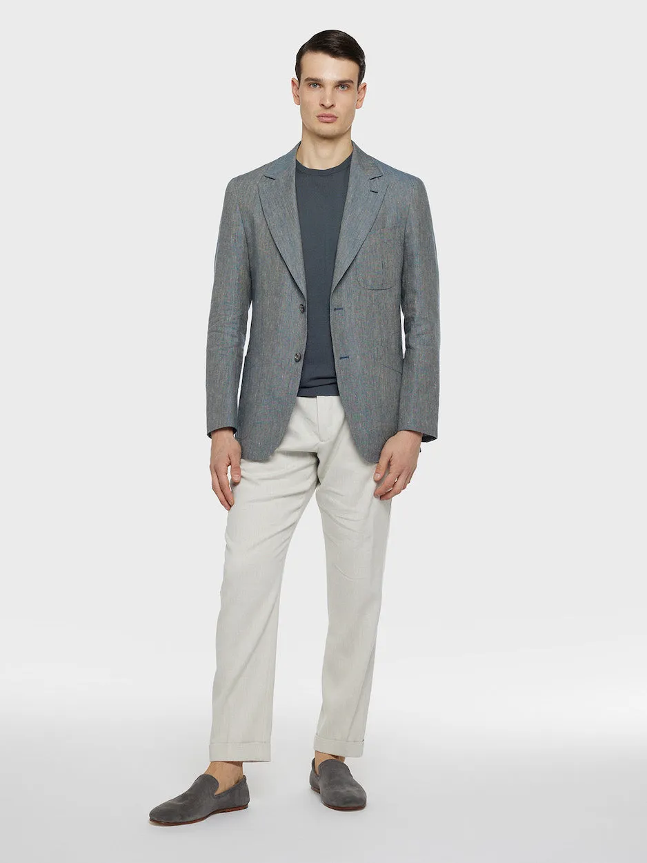 Caruso t-shirt cotone grigio antracite
