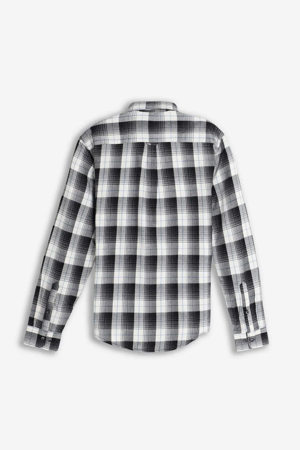 Sonny Bono camicia a quadri flanella panna