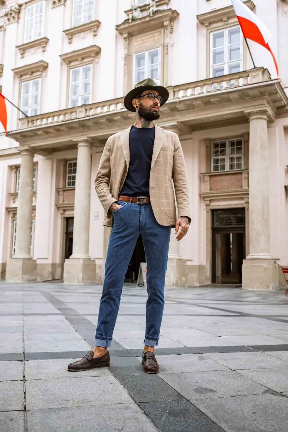 Alain Delon Jeans Blu Slim Fit Cotone Elasticizzato