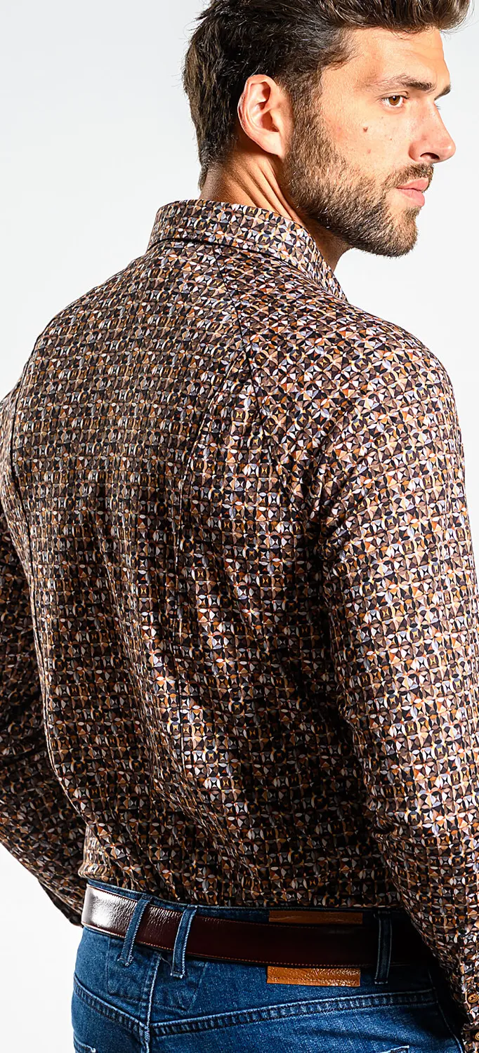 Alain Delon camicia stretch extra slim anti-stiro