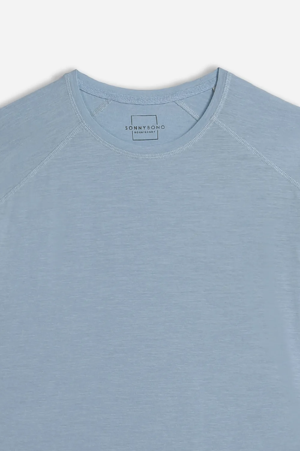 Sonny Bono Basic Slub T-shirt Girocollo Polvere Cotone