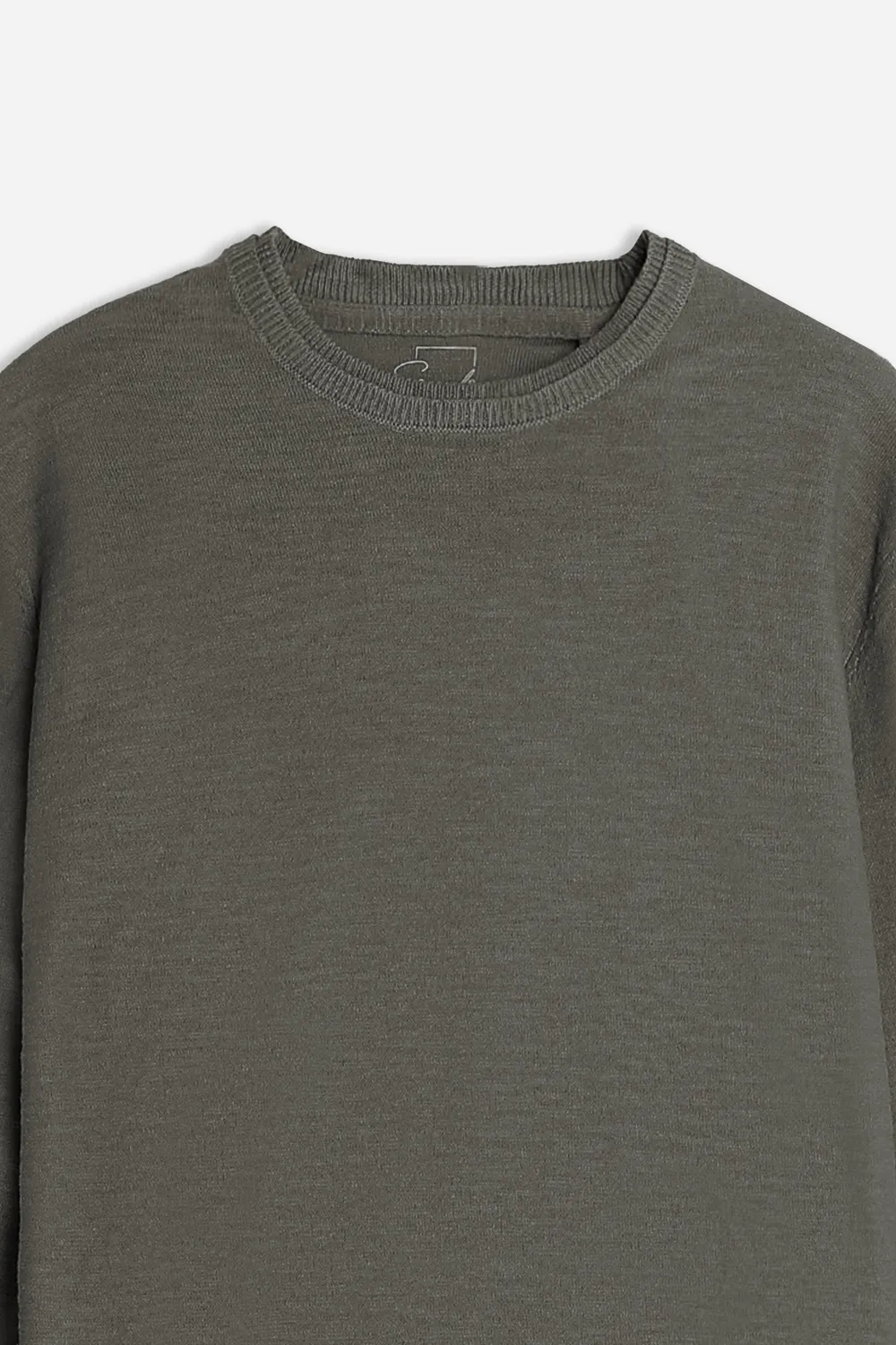 Sonny Bono maglia girocollo slub verde militare