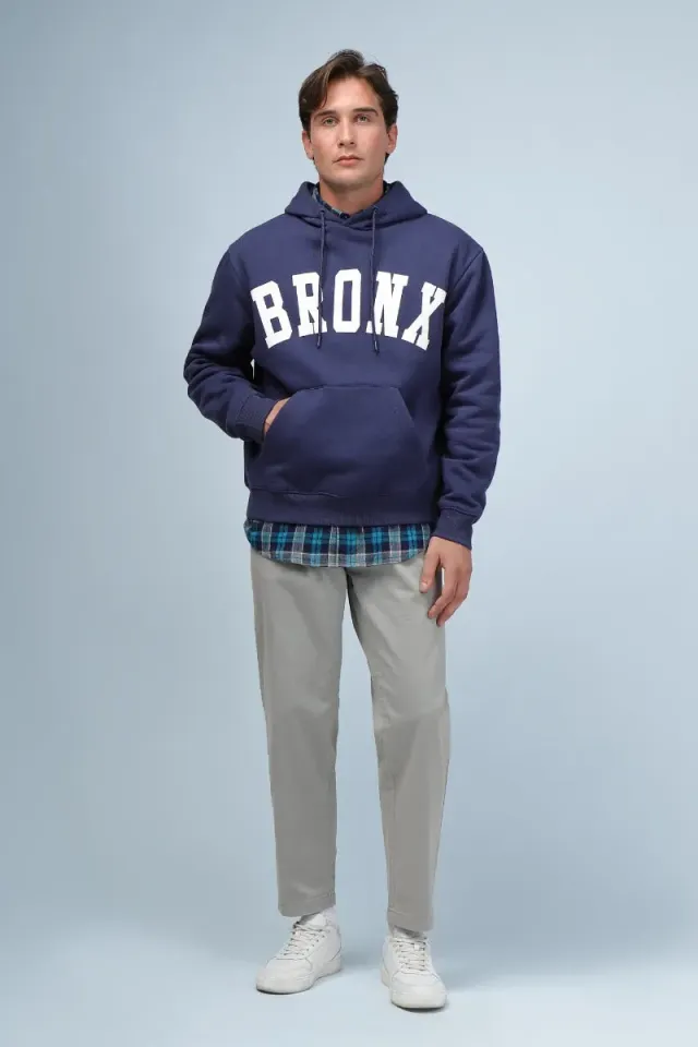 Sonny Bono Stampa Denim Felpa con Cappuccio