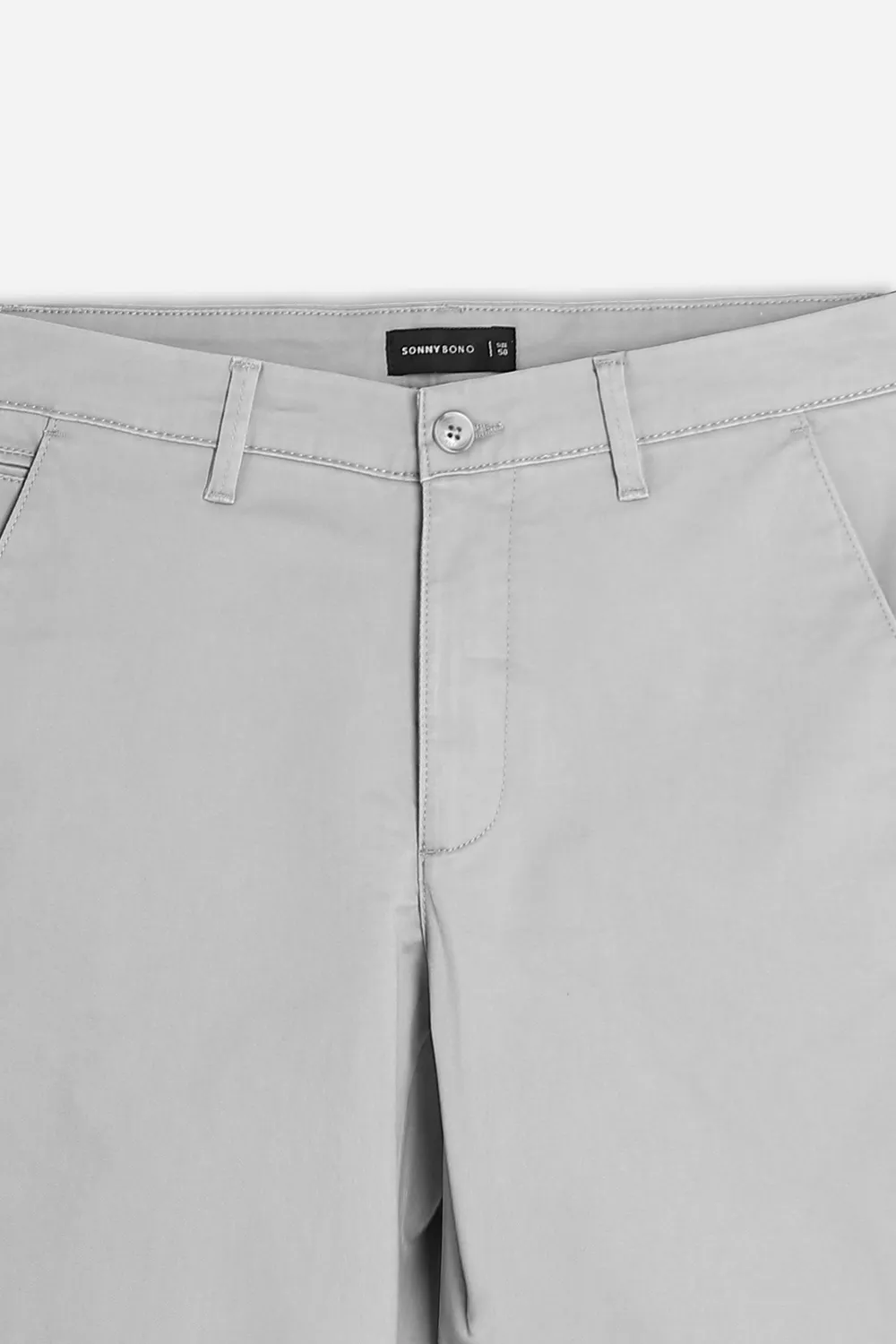 Sonny Bono Basic pantalone chino grigio perla uomo