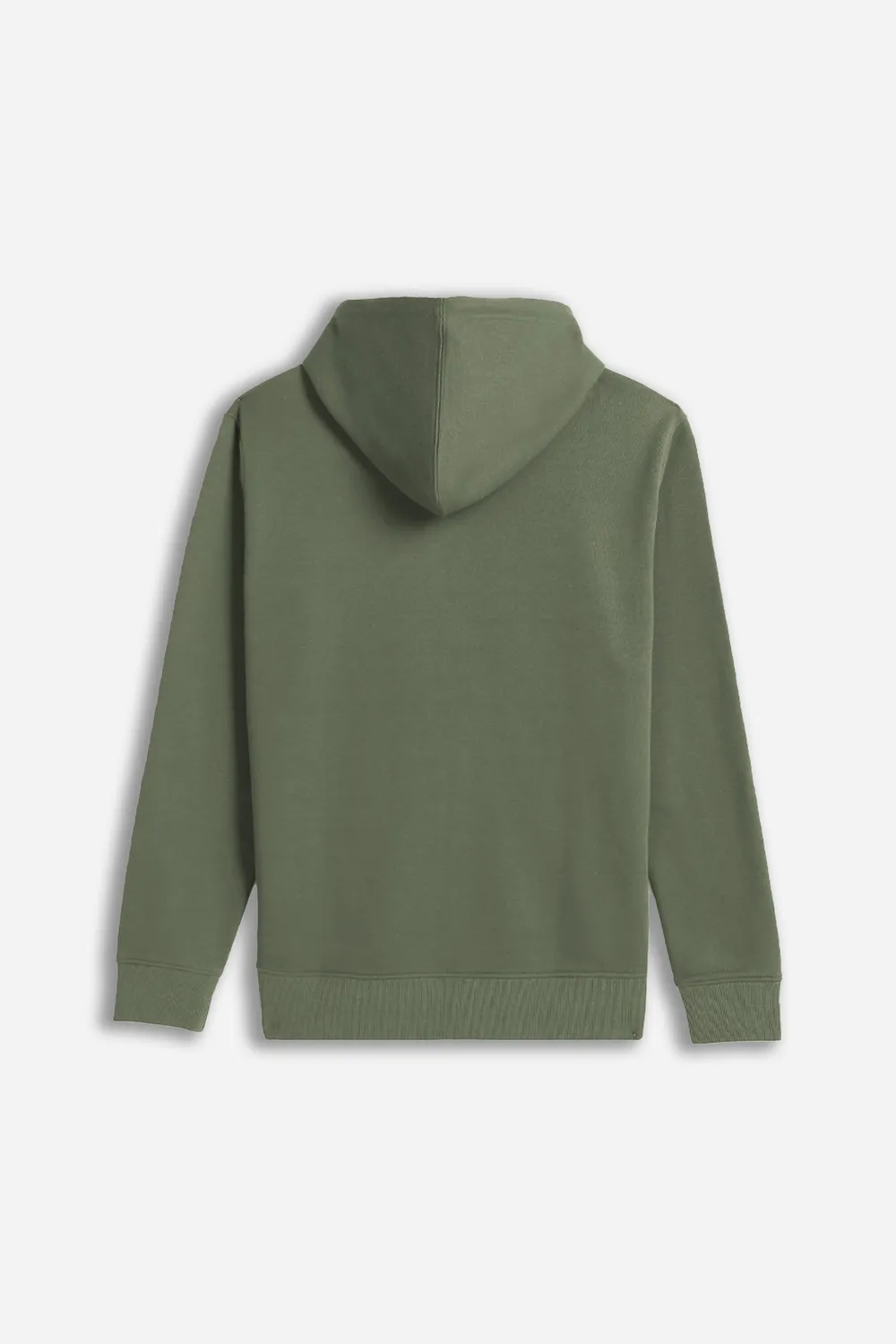 Sonny Bono Basic felpa full zip verde militare cappuccio