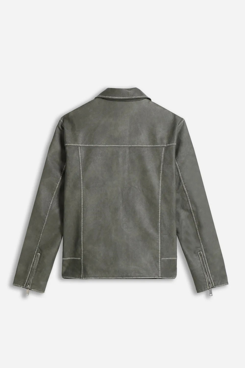 Sonny Bono Giubbotto Biker Slavato Grigio